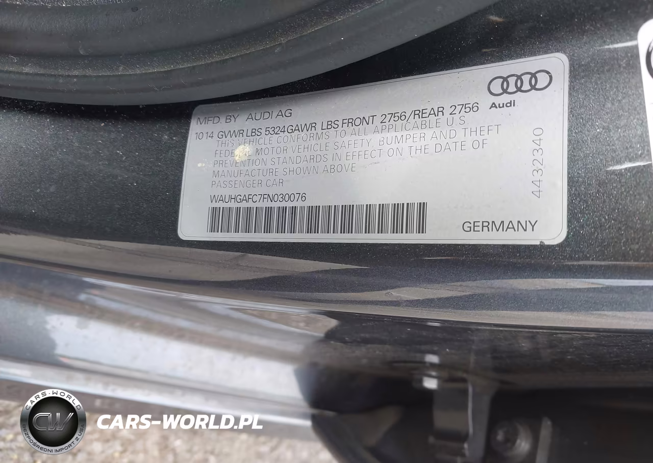 2015 Audi A6 3.0T Premium Plus VIN:WAUHGAFC7FN030076 - 9