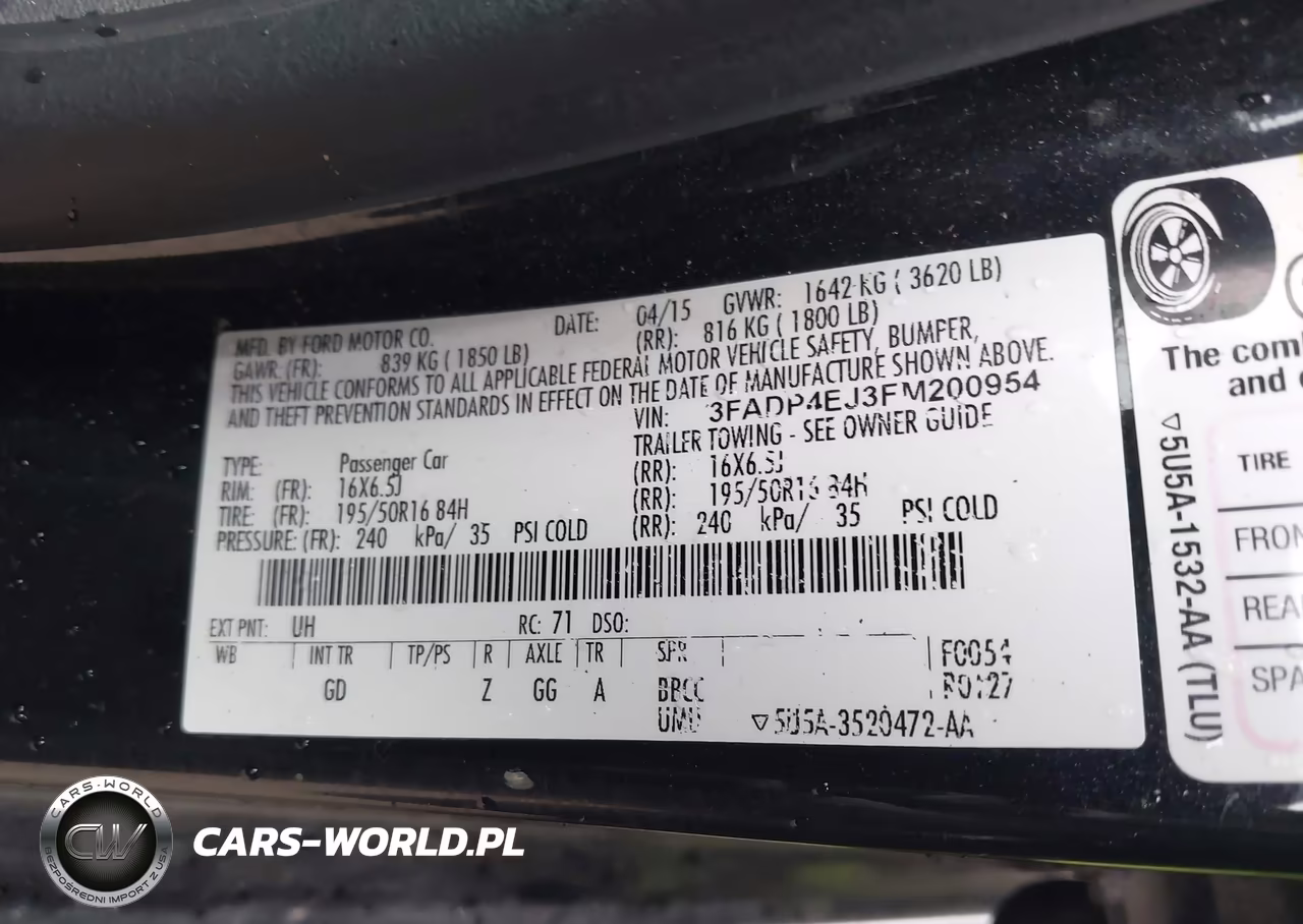 2015 Ford Fiesta Se VIN:3FADP4EJ3FM200954 - 9