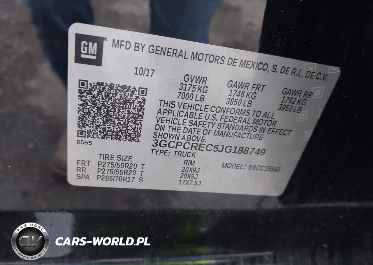 2018 Chevrolet Silverado 1500 1Lt VIN:3GCPCREC5JG188749 - 9