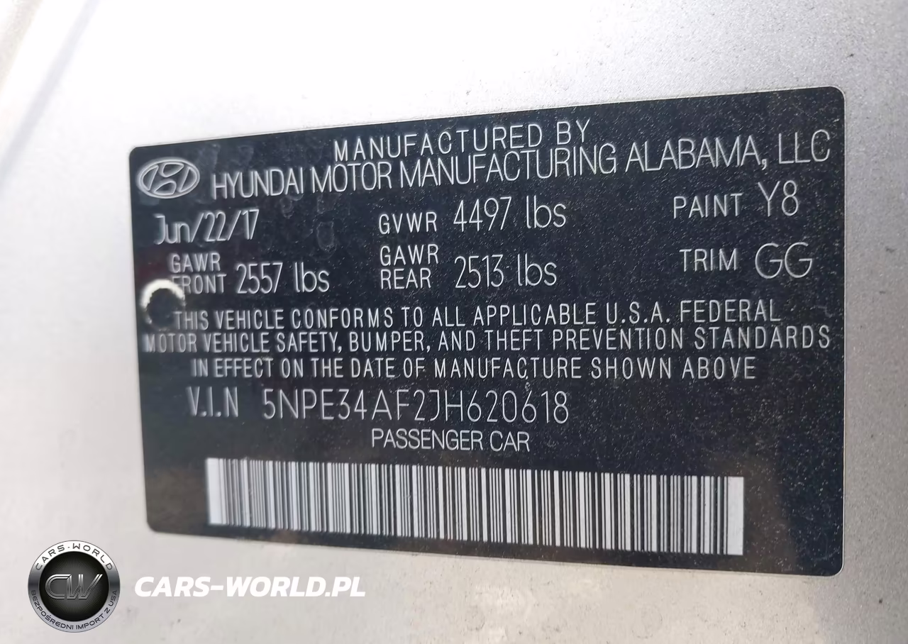2018 Hyundai Sonata Sel VIN:5NPE34AF2JH620618 - 9
