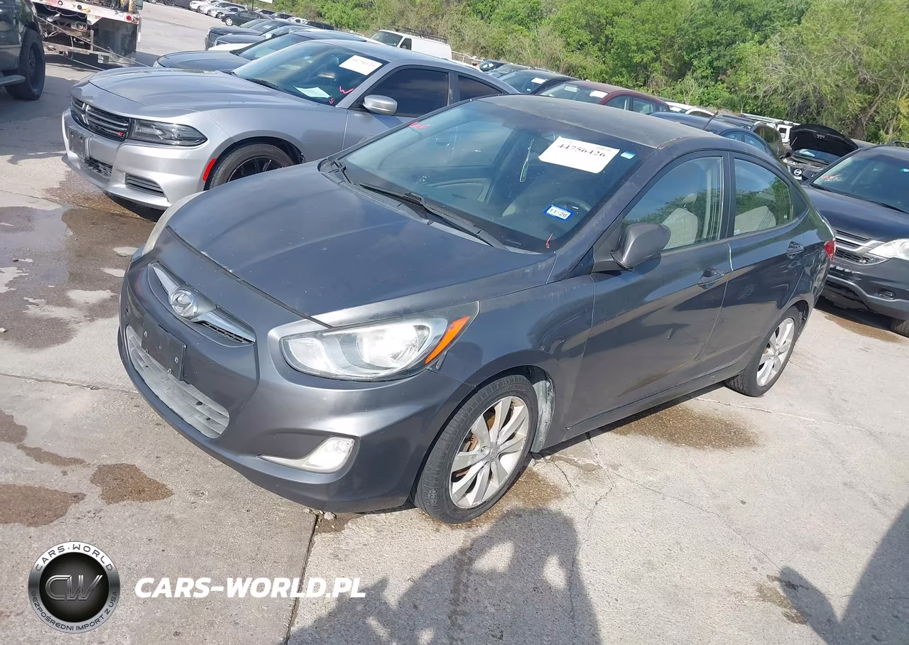 2012 Hyundai Accent Gls VIN:KMHCU4AE9CU078658 - 2
