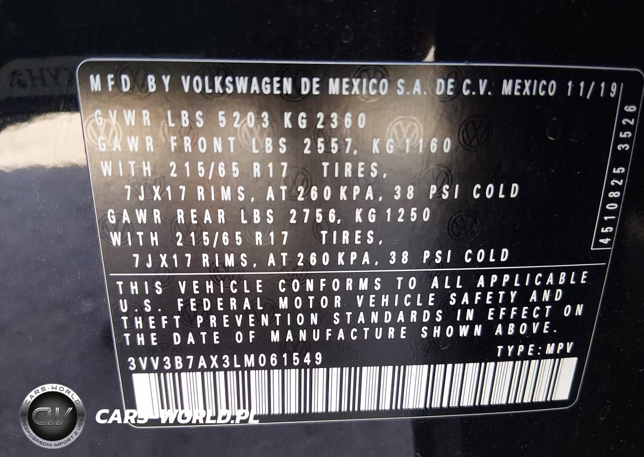 2020 Volkswagen Tiguan 2.0T Se-2.0T Se R-Line Black-2.0T Sel VIN:3VV3B7AX3LM061549 - 9
