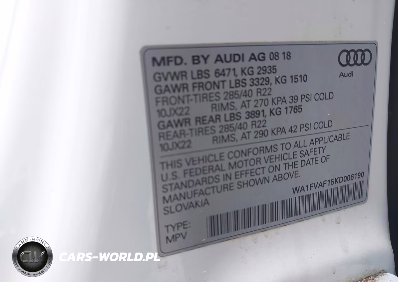 2019 Audi Q8 55 Premium VIN:WA1FVAF15KD006190 - 9