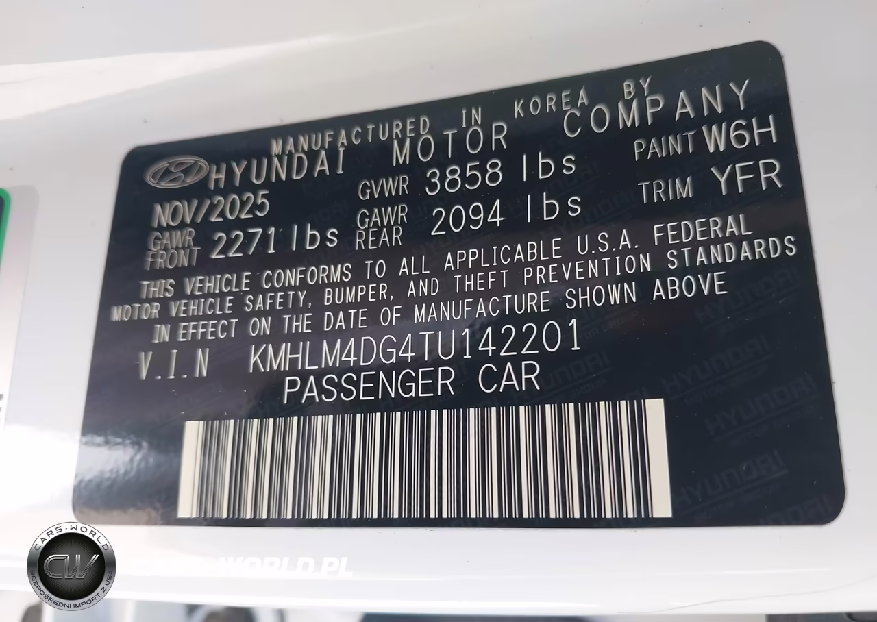 2026 Hyundai Elantra Sel Sport VIN:KMHLM4DG4TU142201 - 9