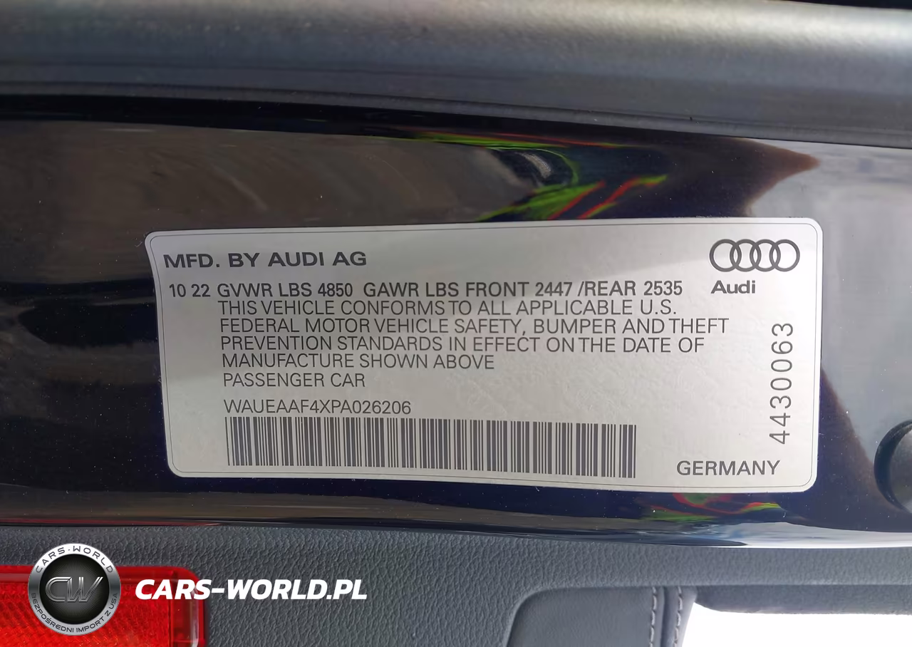 2023 Audi A4 Premium Plus 45 Tfsi S Line Quattro S Tronic VIN:WAUEAAF4XPA026206 - 9