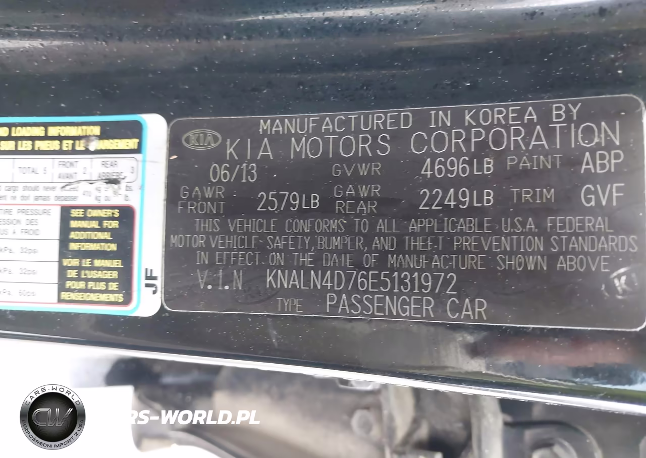 2014 Kia Cadenza Premium VIN:KNALN4D76E5131972 - 9