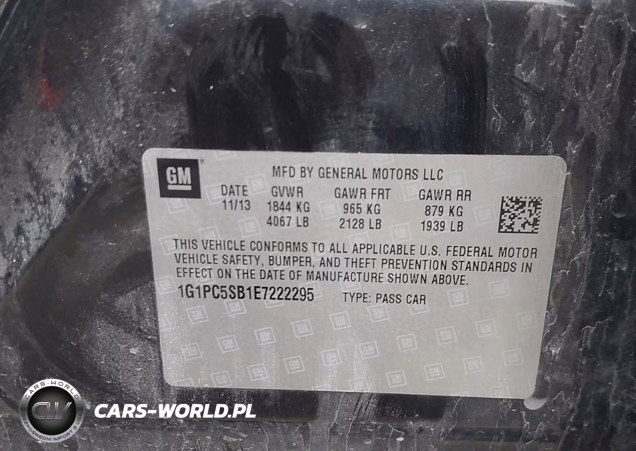2014 Chevrolet Cruze 1Lt Auto VIN:1G1PC5SB1E7222295 - 9