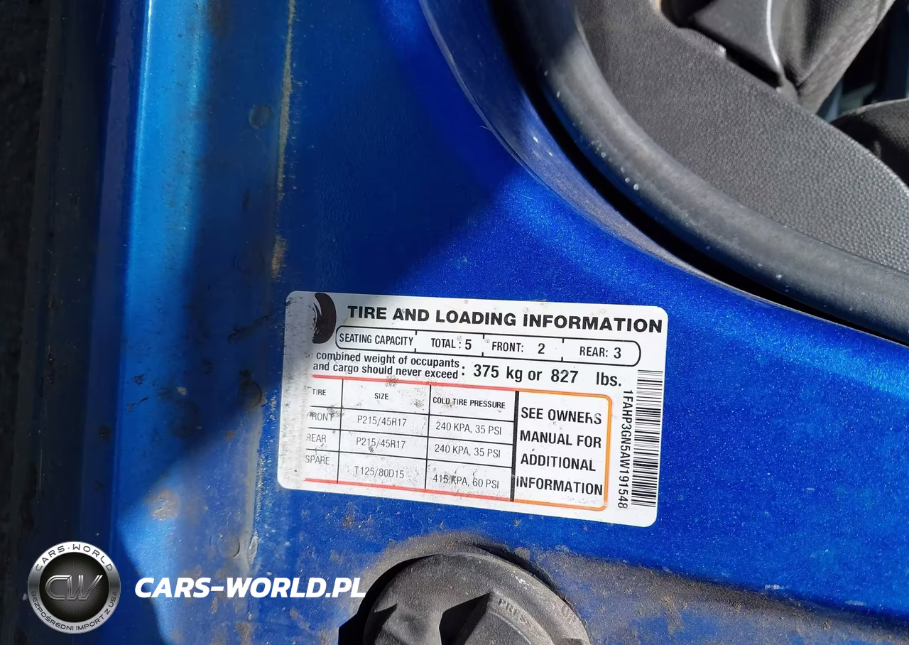 2010 Ford Focus Ses VIN:1FAHP3GN5AW191548 - 9