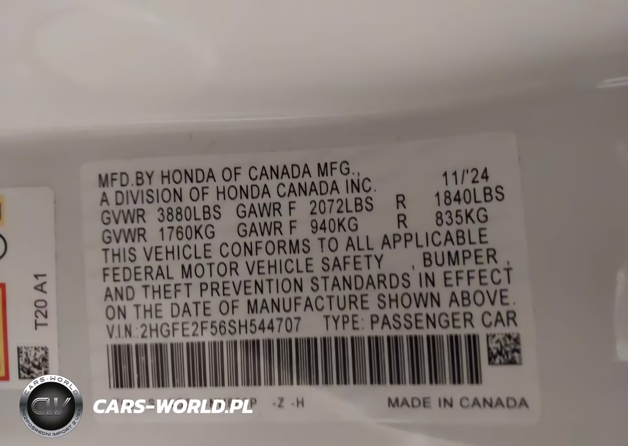 2025 Honda Civic Sport VIN:2HGFE2F56SH544707 - 9