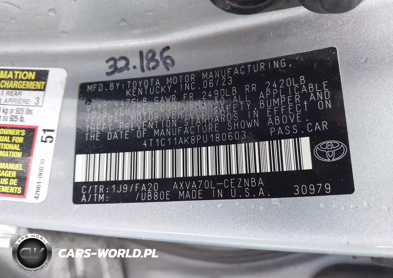 2023 Toyota Camry Le VIN:4T1C11AK8PU180603 - 9