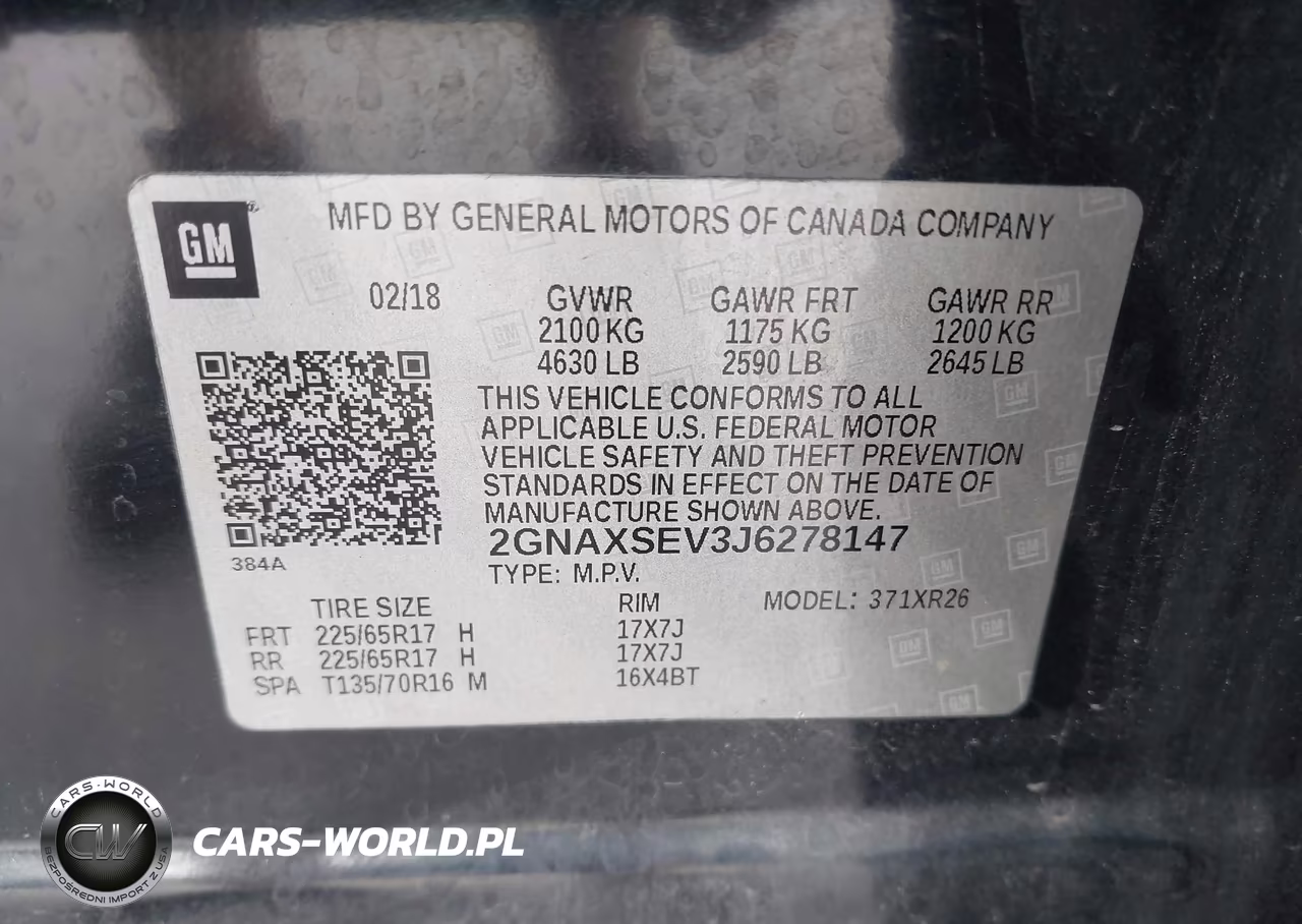 2018 Chevrolet Equinox Lt VIN:2GNAXSEV3J6278147 - 9