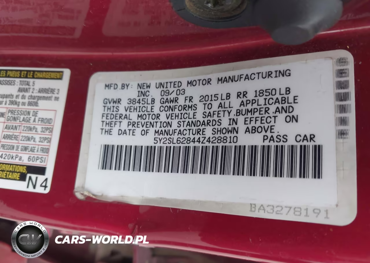 2004 Pontiac Vibe VIN:5Y2SL62844Z428810 - 9