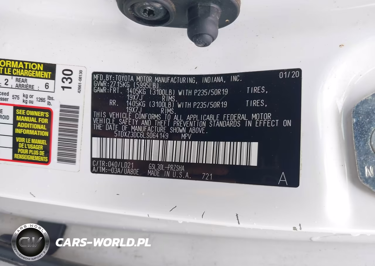 2020 Toyota Sienna Se VIN:5TDXZ3DC6LS064149 - 9