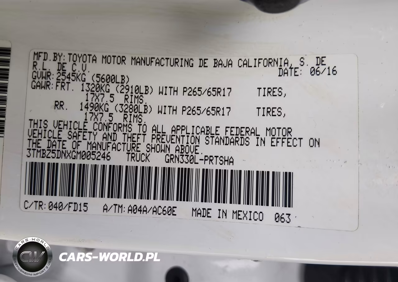 2016 Toyota Tacoma Sr5 VIN:3TMBZ5DNXGM005246 - 9
