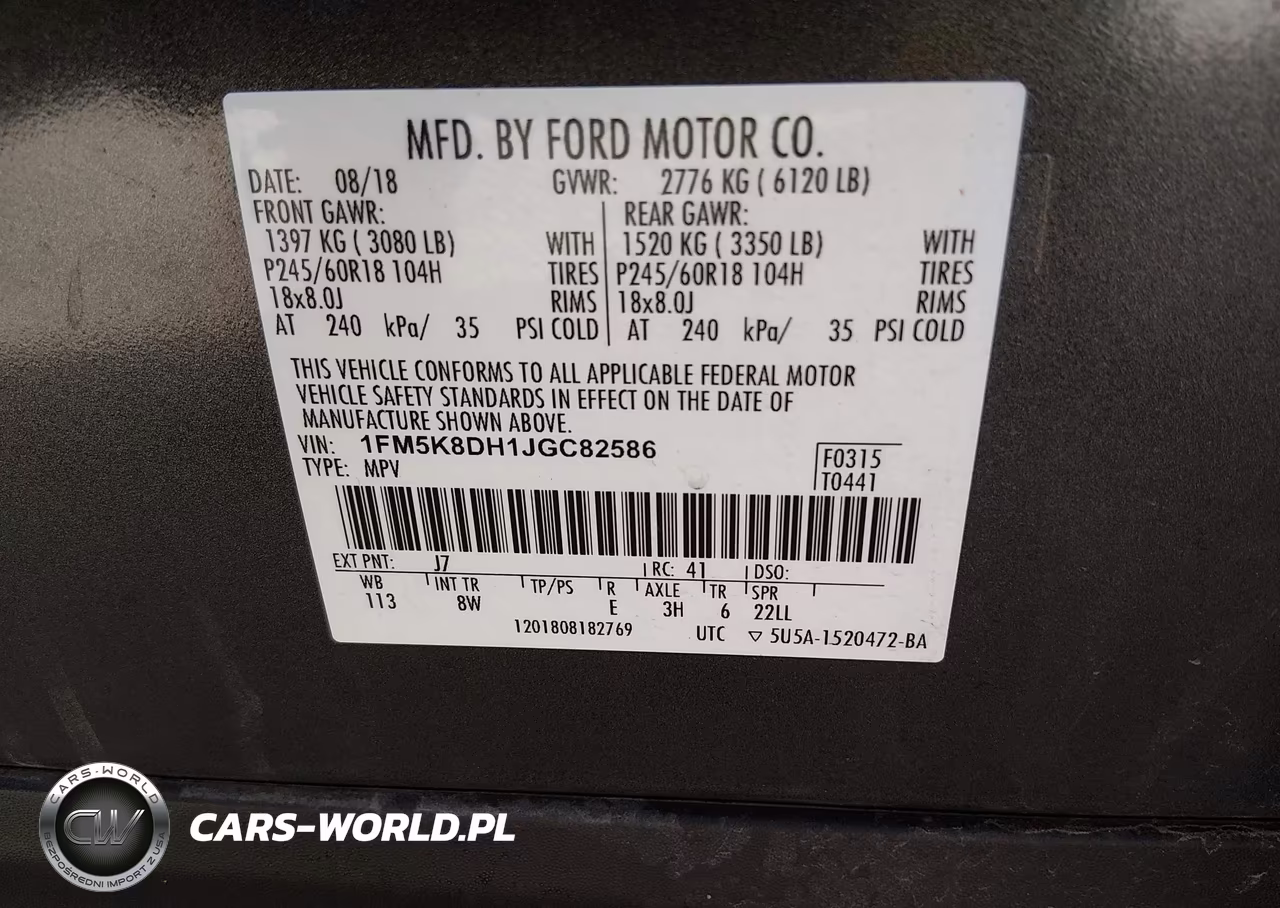 2018 Ford Explorer Xlt VIN:1FM5K8DH1JGC82586 - 9