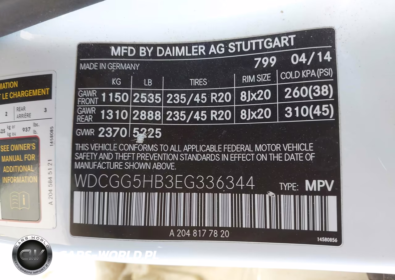 2014 Mercedes-Benz Glk 350 VIN:WDCGG5HB3EG336344 - 9