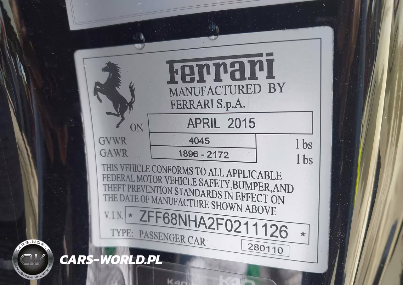 2015 Ferrari 458 Spider VIN:ZFF68NHA2F0211126 - 9