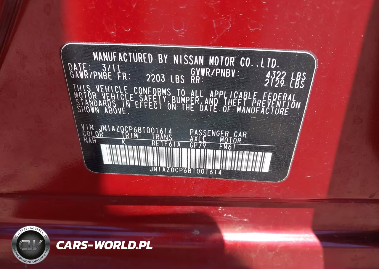 2011 Nissan Leaf Sl VIN:JN1AZ0CP6BT001614 - 9