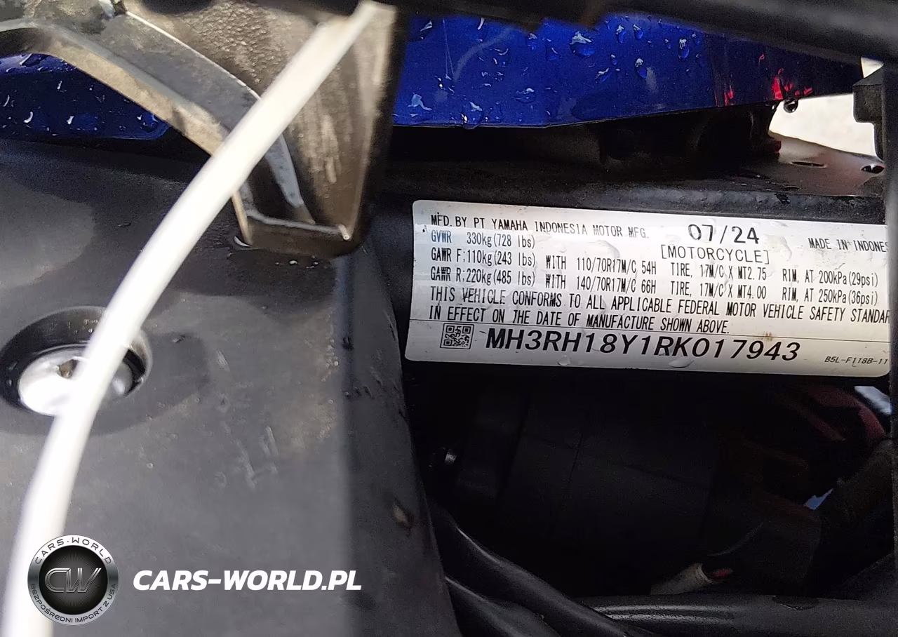 2024 Yamaha Yzfr3 A VIN:MH3RH18Y1RK017943 - 10