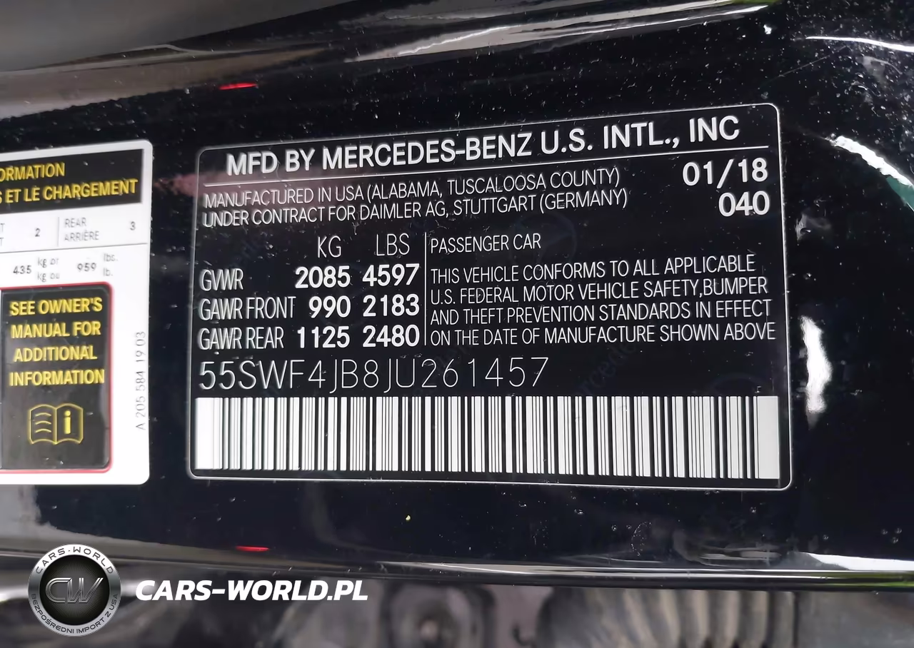 2018 Mercedes-Benz C 300 VIN:55SWF4JB8JU261457 - 9