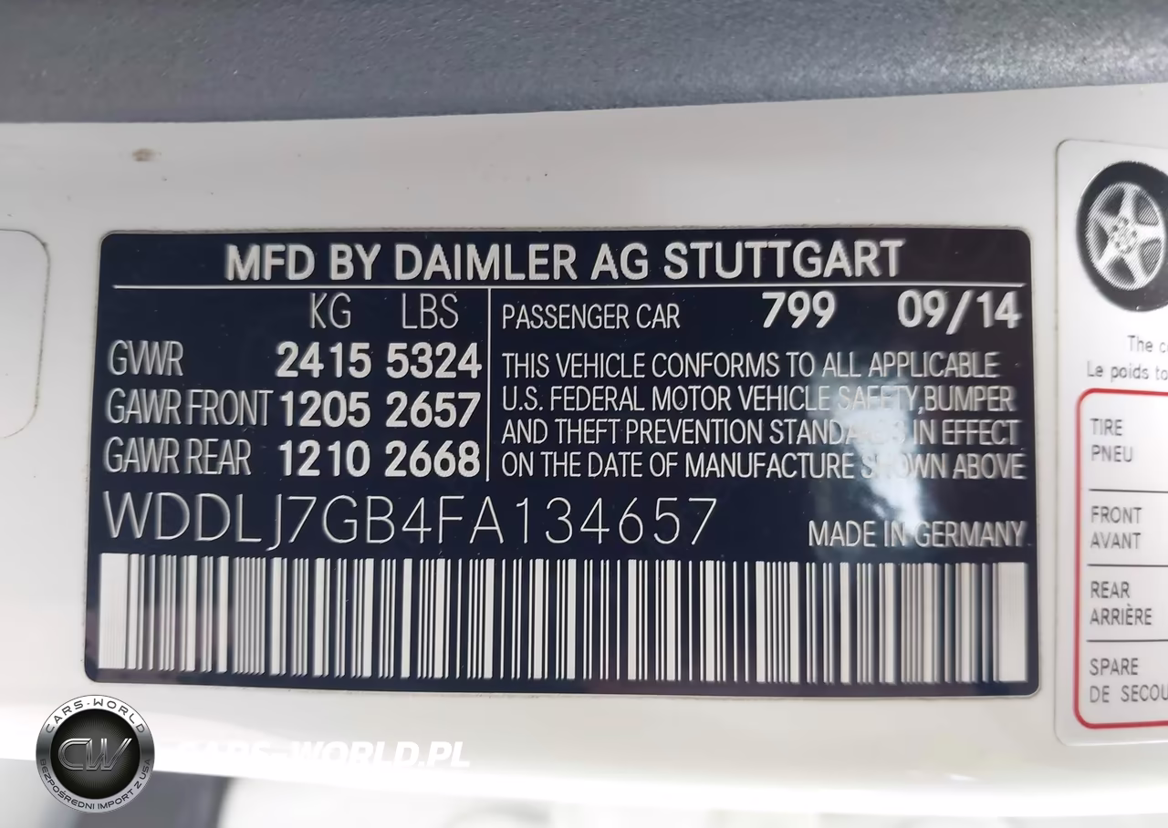 2015 Mercedes-Benz Cls 63 Amg S 4Matic VIN:WDDLJ7GB4FA134657 - 9