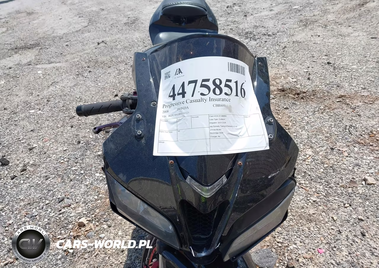 2008 Honda Cbr600 Rr VIN:JH2PC40438M101125 - 5