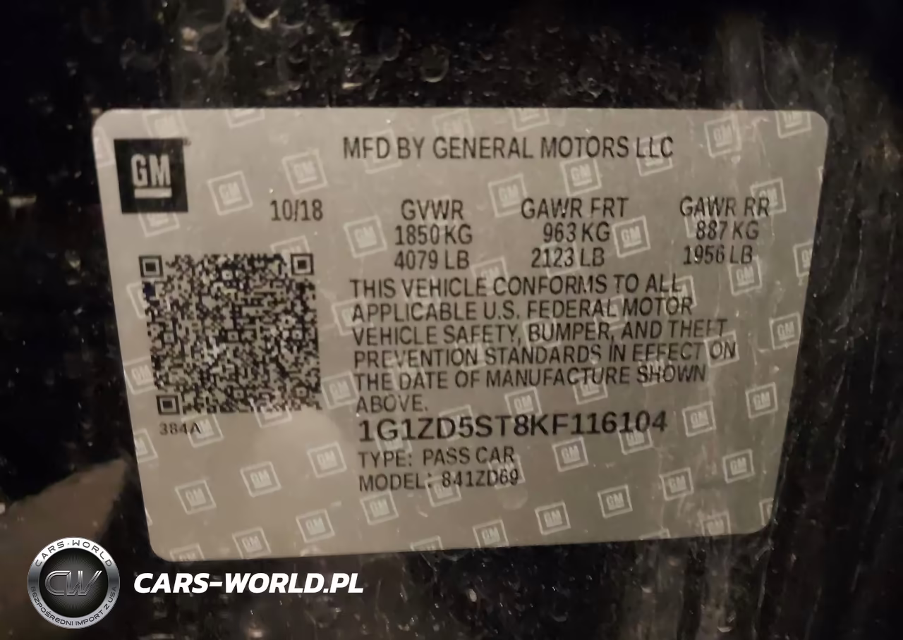 2019 Chevrolet Malibu Lt VIN:1G1ZD5ST8KF116104 - 9