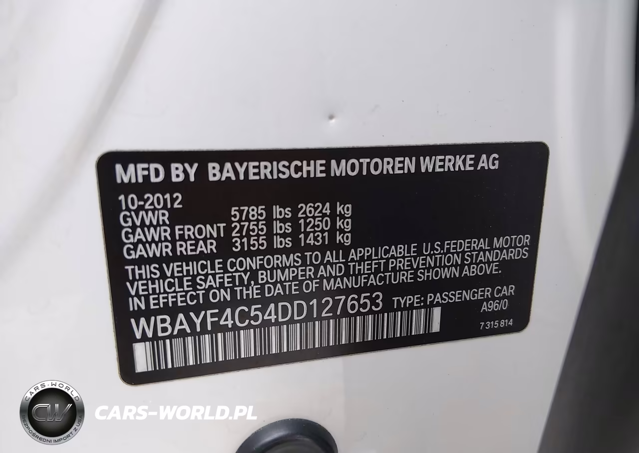 2013 BMW 740Li xDrive VIN:WBAYF4C54DD127653 - 9