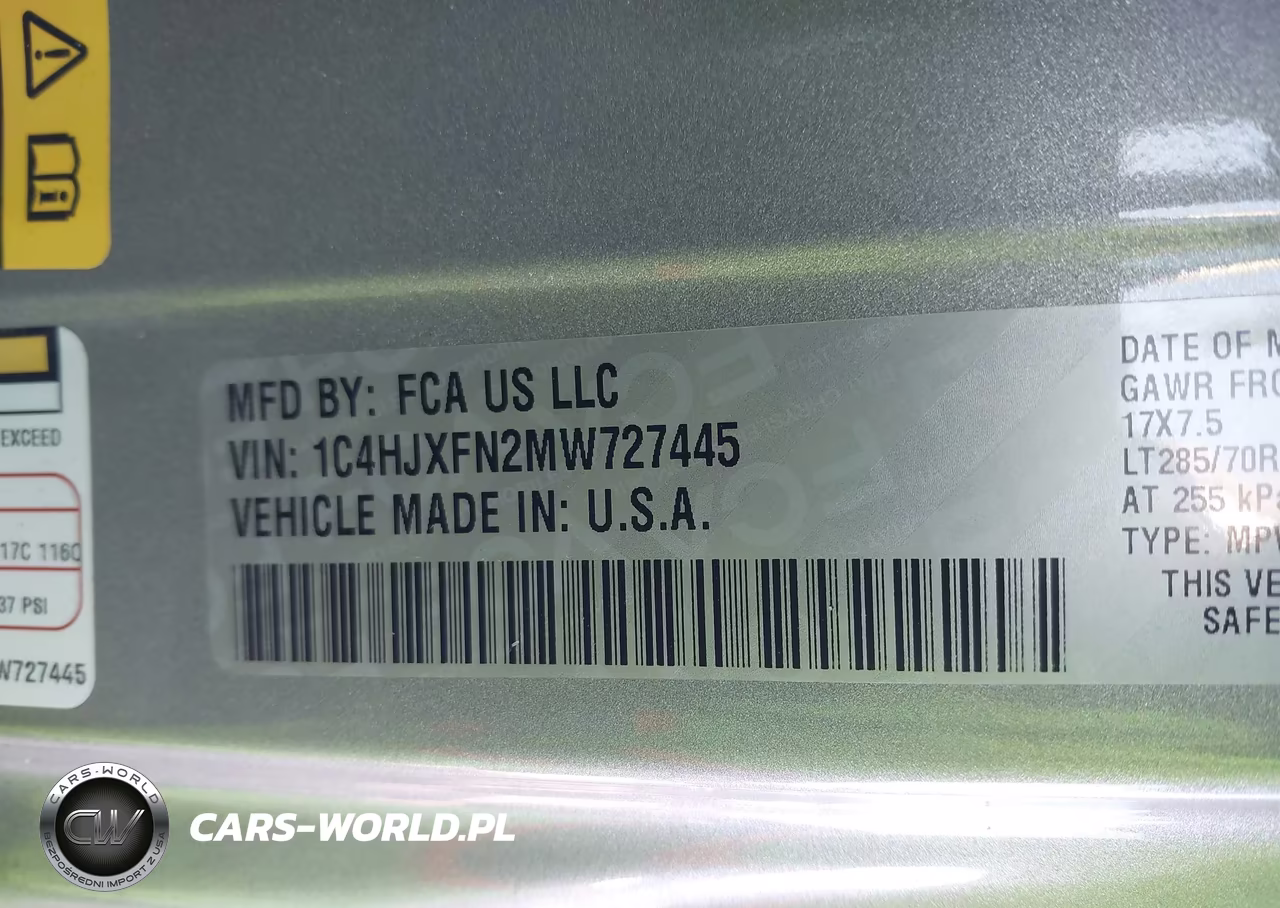 2021 Jeep Wrangler Unlimited Rubicon 4X4 VIN:1C4HJXFN2MW727445 - 9