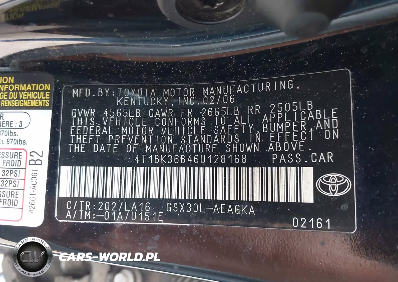 2006 Toyota Avalon Xls VIN:4T1BK36B46U128168 - 9
