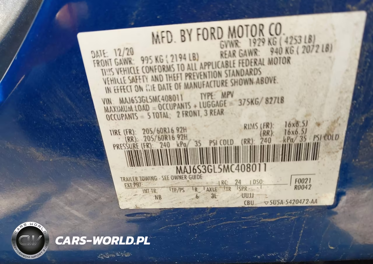 2021 Ford Ecosport Se VIN:MAJ6S3GL5MC408011 - 9
