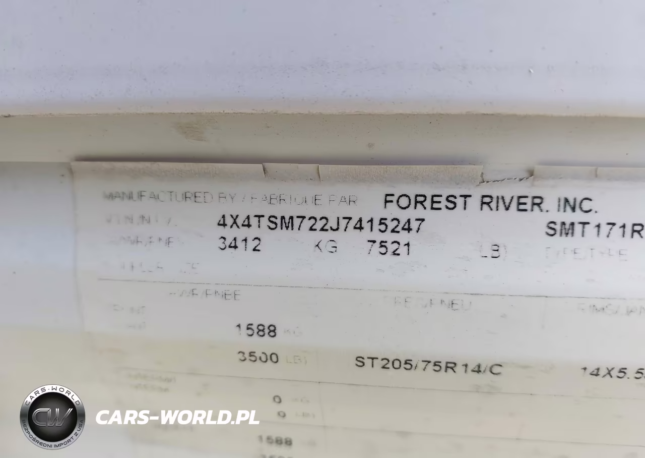2018 Forest River Cruise Lite VIN:4X4TSM722J7415247 - 9