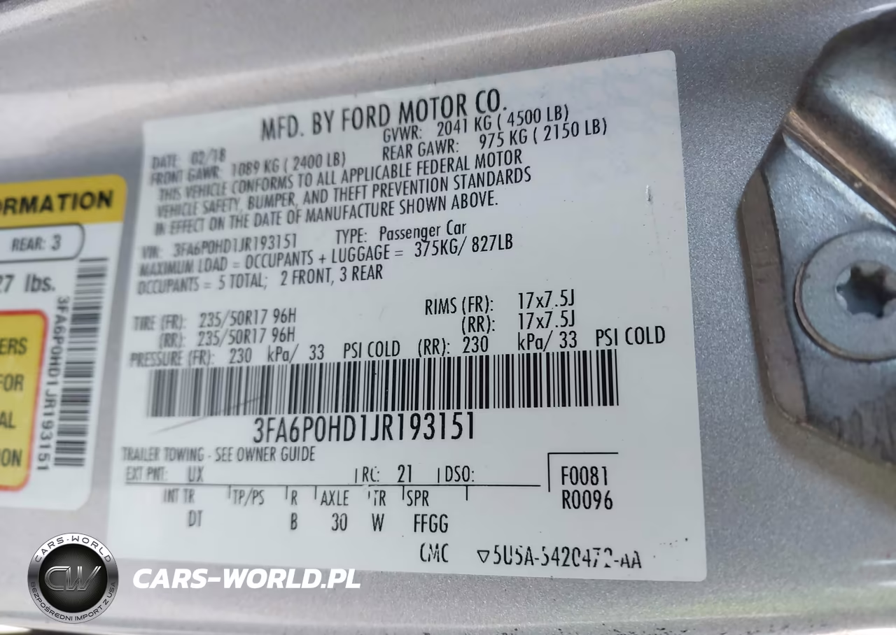 2018 Ford Fusion Se VIN:3FA6P0HD1JR193151 - 9
