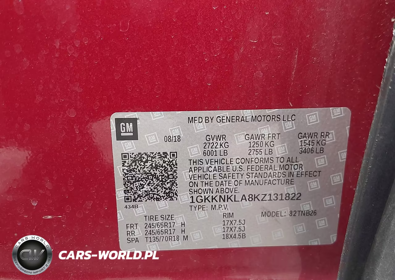 2019 GMC Acadia Sle-1 VIN:1GKKNKLA8KZ131822 - 9