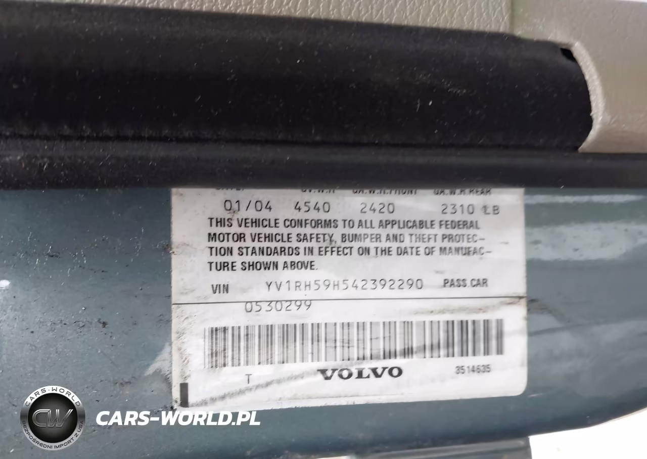2004 Volvo S60 2.5T Awd VIN:YV1RH59H542392290 - 9