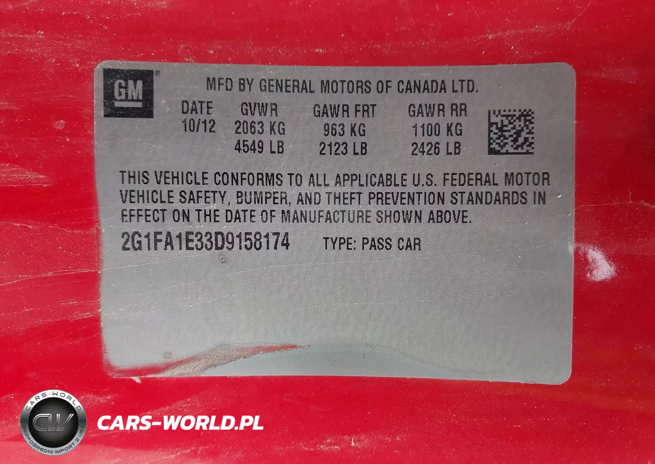 2013 Chevrolet Camaro 2Ls VIN:2G1FA1E33D9158174 - 9