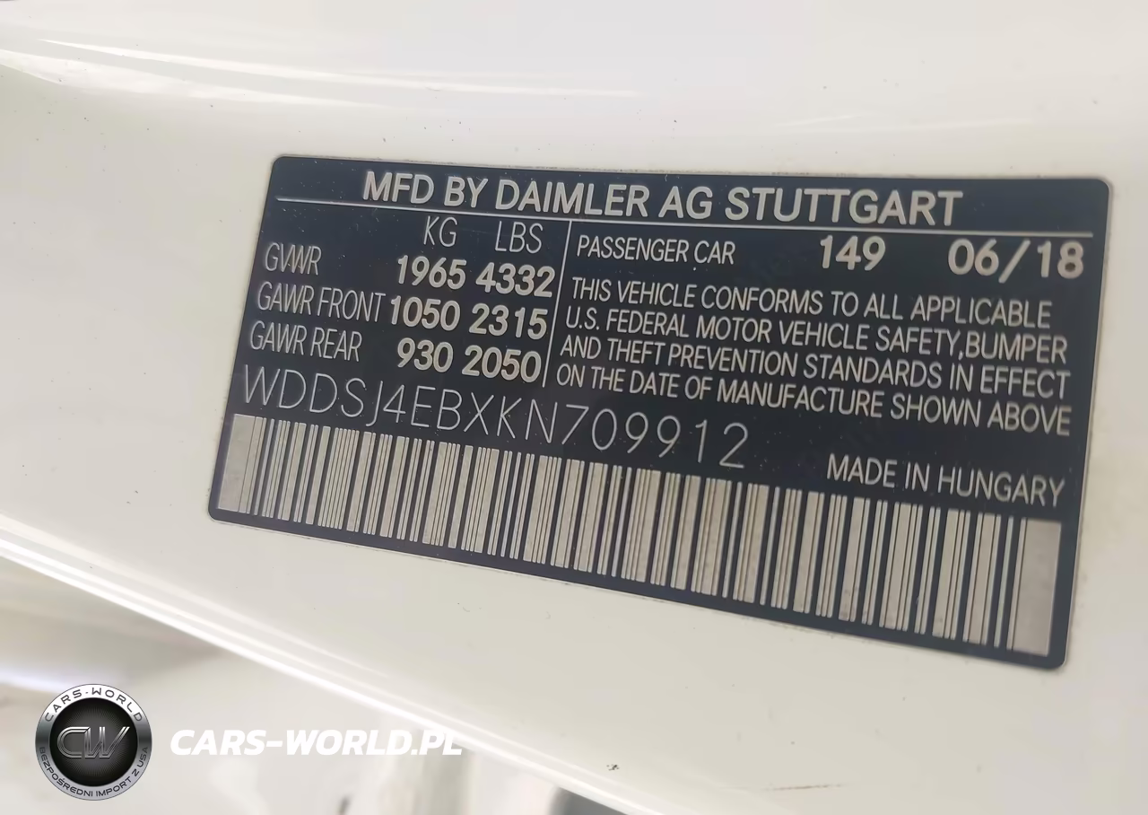 2019 Mercedes-Benz Cla 250 VIN:WDDSJ4EBXKN709912 - 9