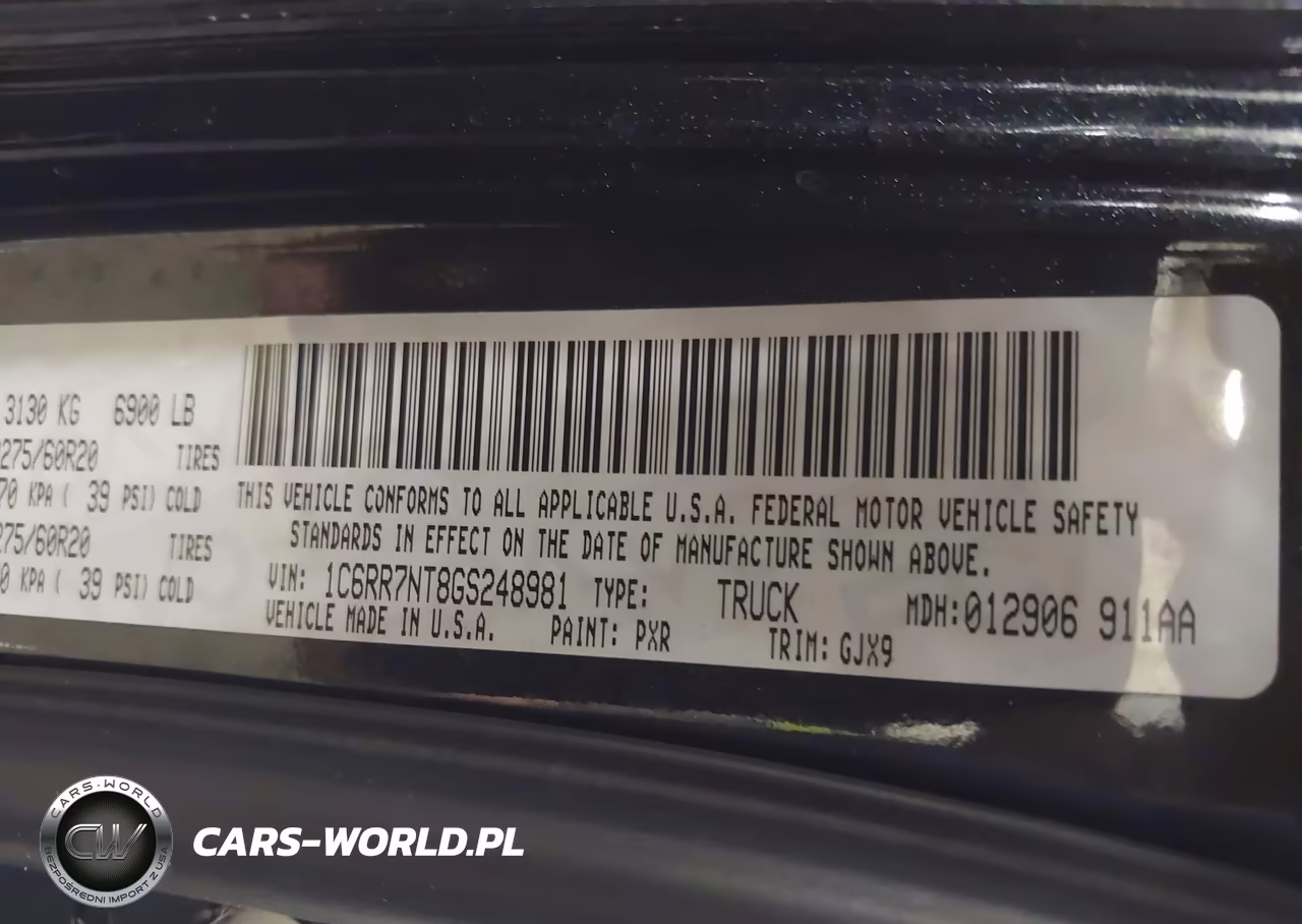 2016 Ram 1500 Laramie VIN:1C6RR7NT8GS248981 - 9