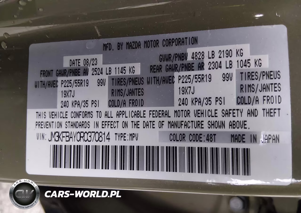 2024 Mazda Cx-5 2.5 Carbon Turbo VIN:JM3KFBAY0R0370814 - 9