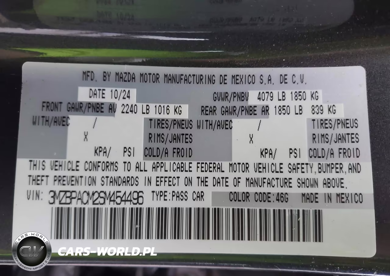 2025 Mazda Mazda3 2.5 S Preferred VIN:3MZBPACM2SM454496 - 9