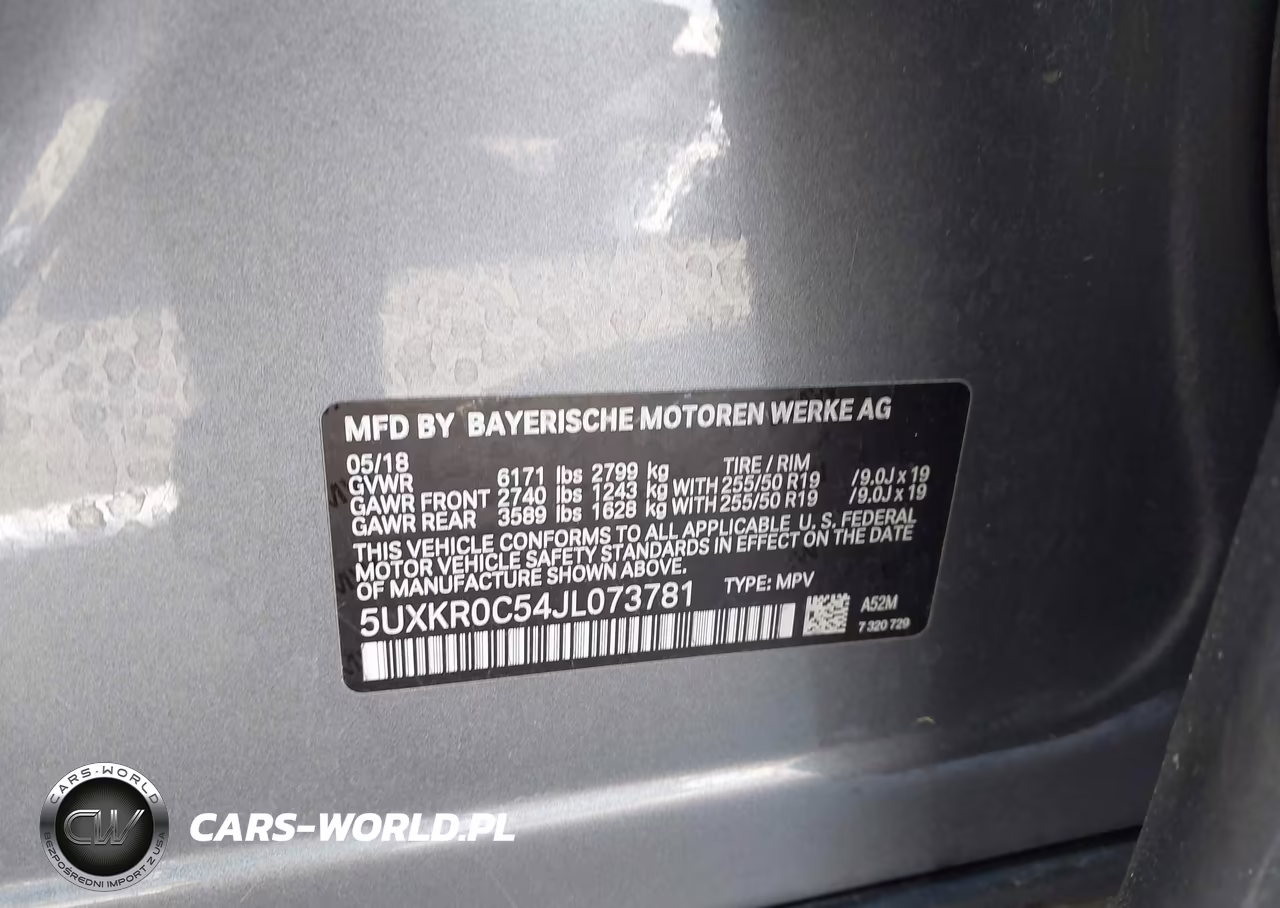 2018 BMW X5 xDrive35I VIN:5UXKR0C54JL073781 - 9