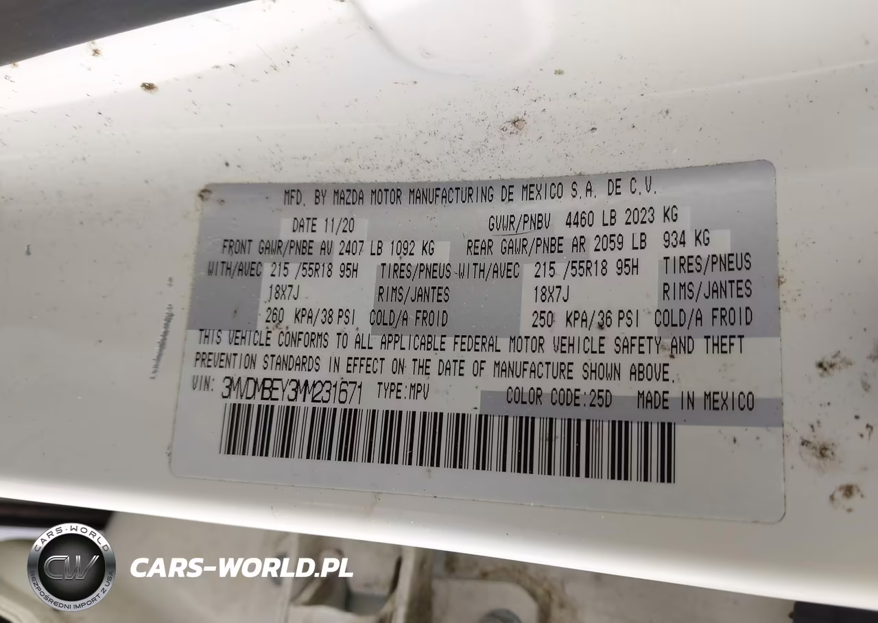 2021 Mazda Cx-30 2.5 Turbo Premium Plus VIN:3MVDMBEY3MM231671 - 9