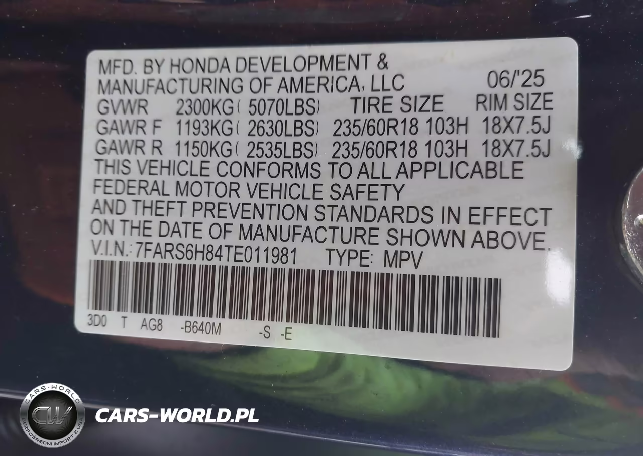 2026 Honda Cr-V Hybrid Awd Sport-L VIN:7FARS6H84TE011981 - 9