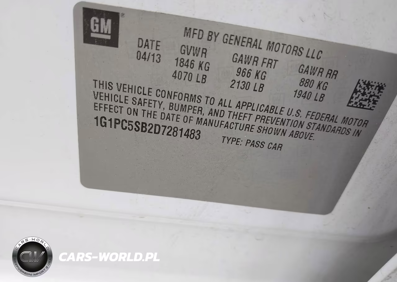 2013 Chevrolet Cruze 1Lt Auto VIN:1G1PC5SB2D7281483 - 9