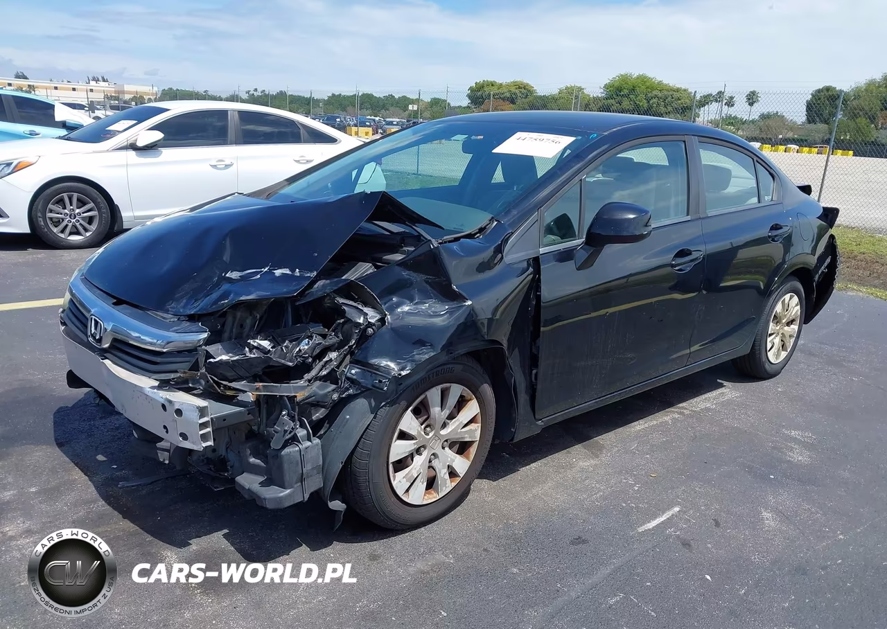 2012 Honda Civic Lx VIN:19XFB2F59CE100631 - 2