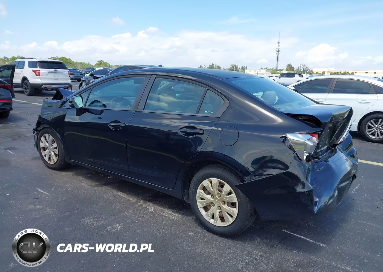 2012 Honda Civic Lx VIN:19XFB2F59CE100631 - 3
