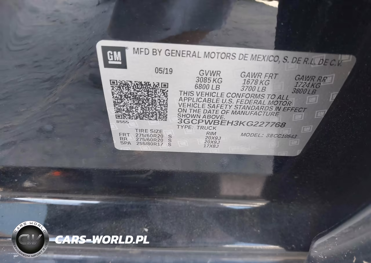 2019 Chevrolet Silverado 1500 Custom VIN:3GCPWBEH3KG227768 - 9