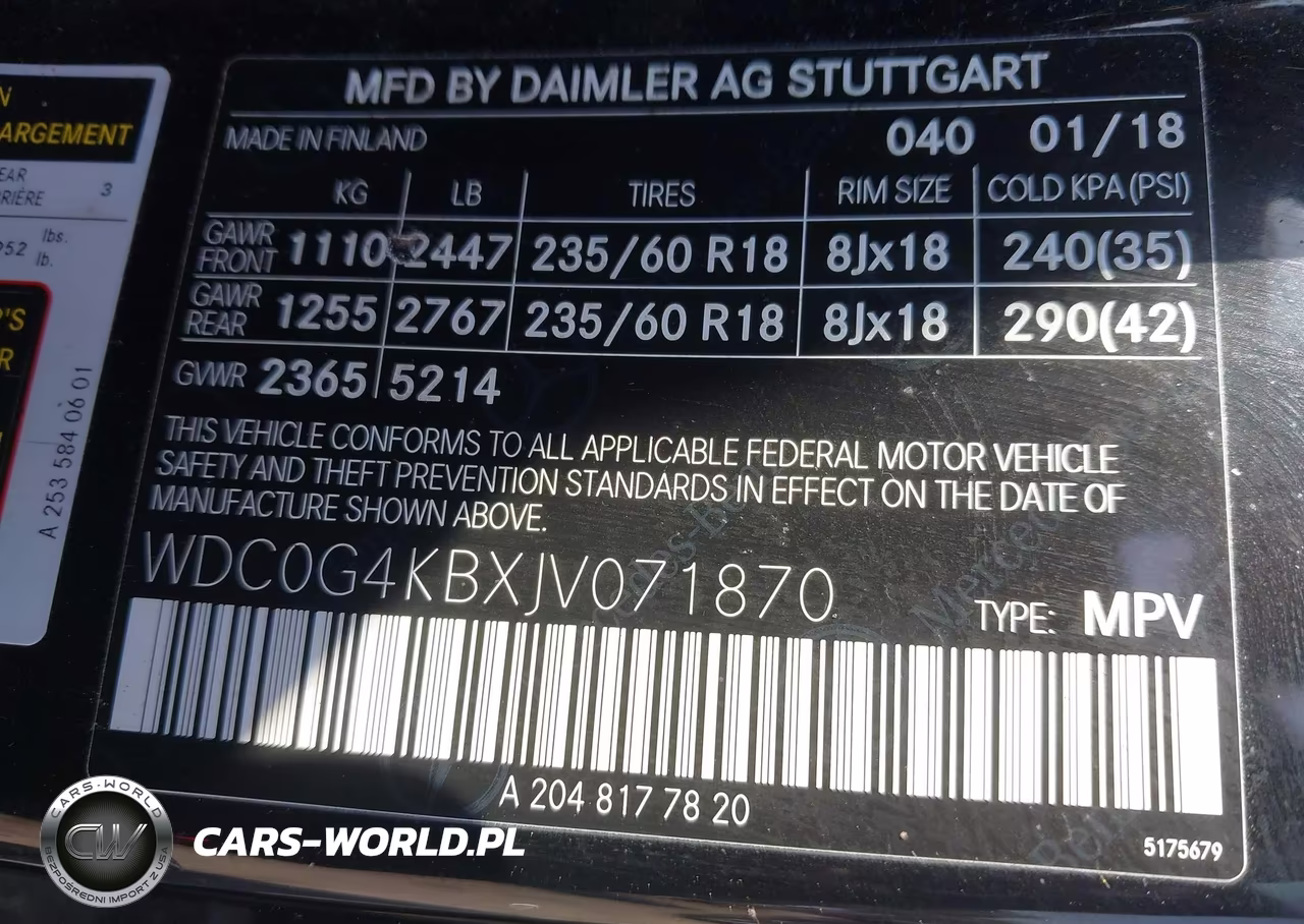 2018 Mercedes-Benz Glc 300 4Matic VIN:WDC0G4KBXJV071870 - 9