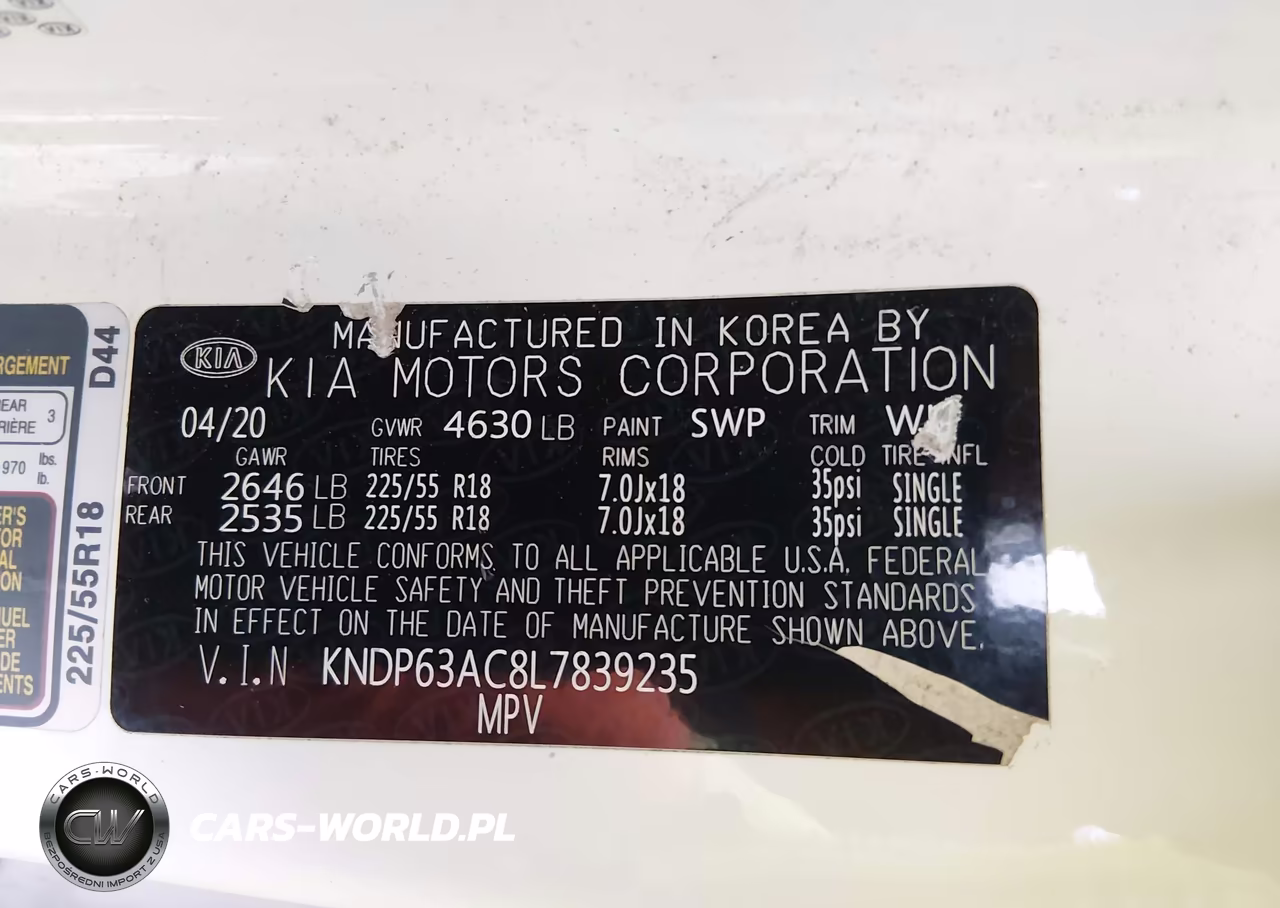2020 Kia Sportage S VIN:KNDP63AC8L7839235 - 9