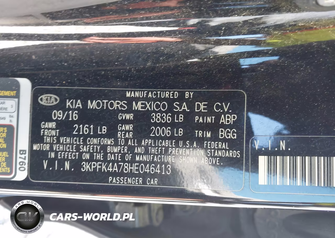 2017 Kia Forte Lx VIN:3KPFK4A78HE046413 - 9